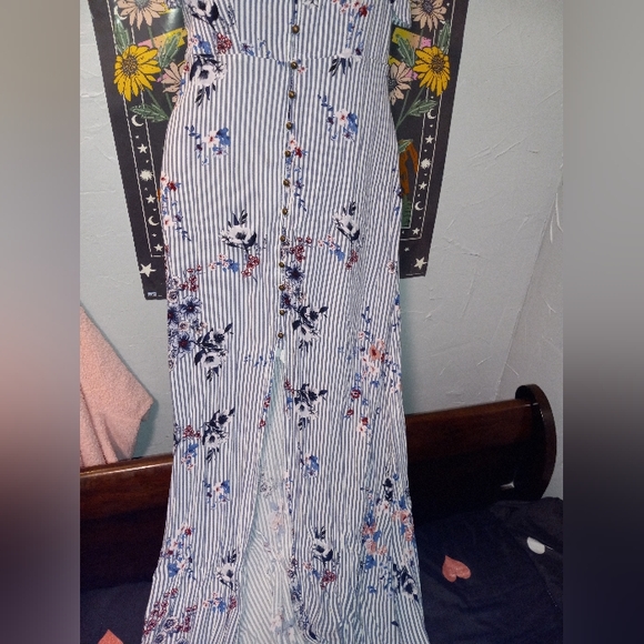 Maurices Button Down Floral Maxi Dress - Picture 4 of 7